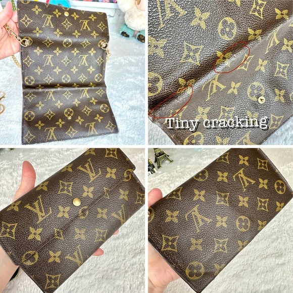 Louis Vuitton Monogram Continental Wallet Crossbody with charm - Picture 5 of 16